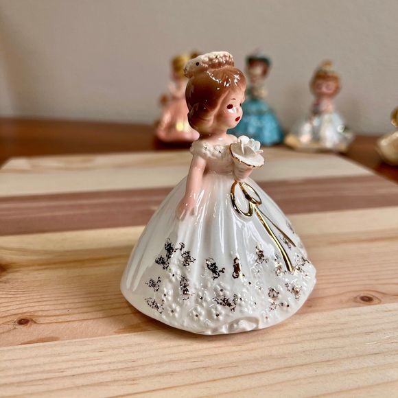 Vintage Josef Originals Bride Wedding Flower Girl Figurine, Communion Figurine - Picture 4 of 8